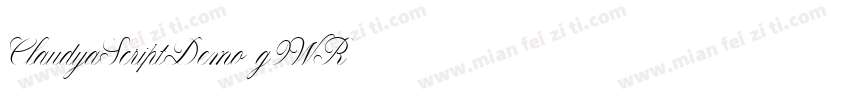 ClaudyaScriptDemo-g9WR字体转换