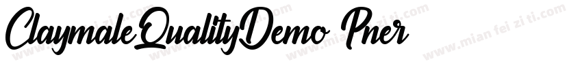 ClaymaleQualityDemo-Pner字体转换
