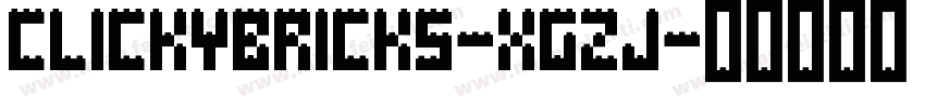 ClickyBricks-xgZj字体转换