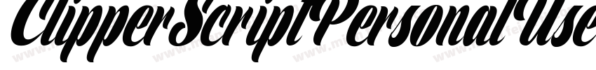ClipperScriptPersonalUse-A8W7字体转换