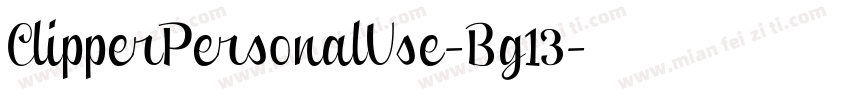 ClipperPersonalUse-Bg13字体转换