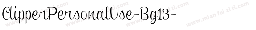 ClipperPersonalUse-Bg13字体转换