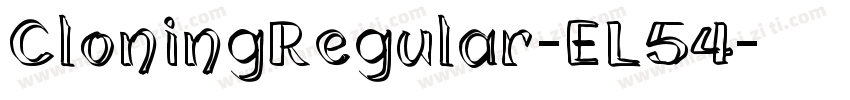 CloningRegular-EL54字体转换