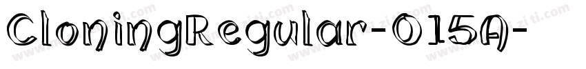 CloningRegular-O15A字体转换