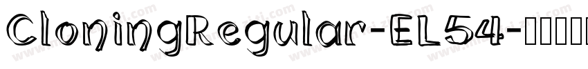 CloningRegular-EL54字体转换