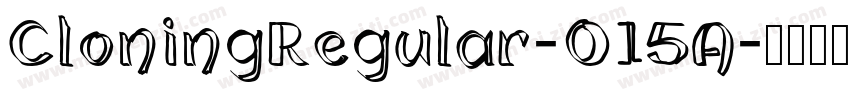 CloningRegular-O15A字体转换