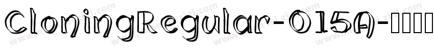 CloningRegular-O15A字体转换