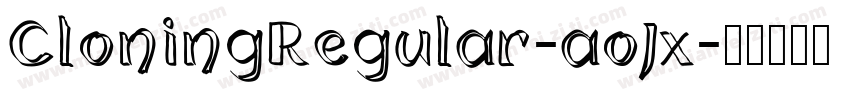 CloningRegular-aoJx字体转换