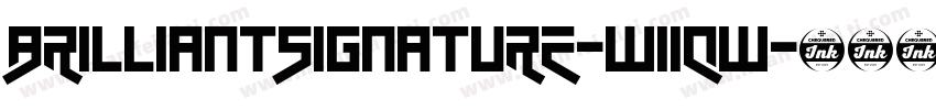 Brilliantsignature-w11qw字体转换