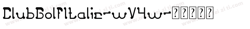 ClubGolfItalic-wV4w字体转换