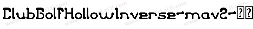 ClubGolfHollowInverse-mav2字体转换