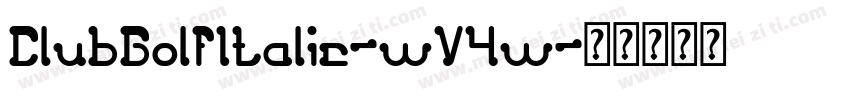 ClubGolfItalic-wV4w字体转换