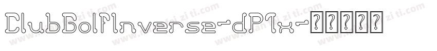 ClubGolfInverse-dP1x字体转换