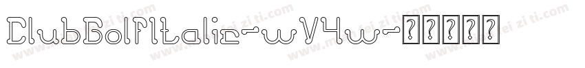 ClubGolfItalic-wV4w字体转换