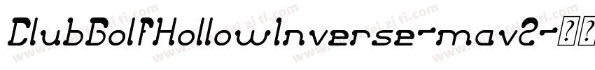ClubGolfHollowInverse-mav2字体转换