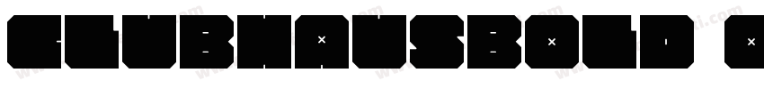 ClubHausBold-O56e字体转换