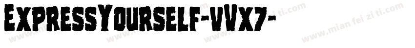 ExpressYourself-vVx7字体转换