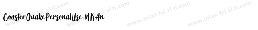 CoasterQuakePersonalUse-MKAn字体转换