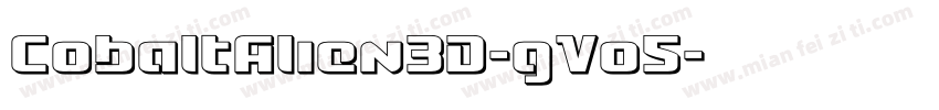 CobaltAlien3D-gVo5字体转换