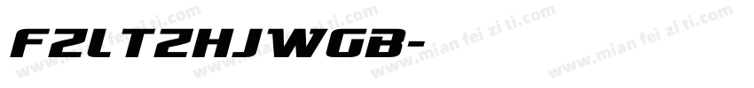 FZLTZHJWGB字体转换