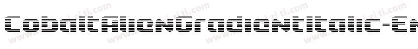 CobaltAlienGradientItalic-EnDz字体转换