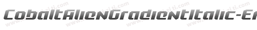 CobaltAlienGradientItalic-EnDz字体转换