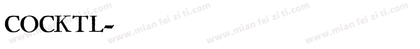 COCKTL字体转换
