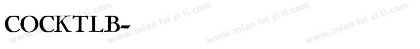 COCKTLB字体转换