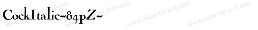 CockItalic-84pZ字体转换