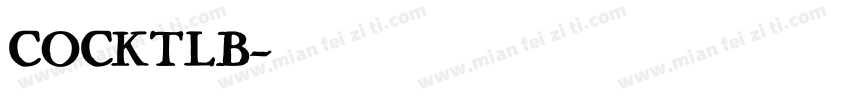 COCKTLB字体转换