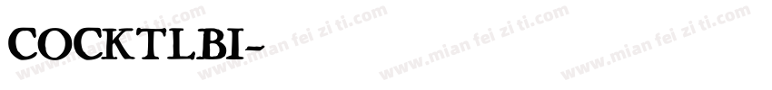 COCKTLBI字体转换