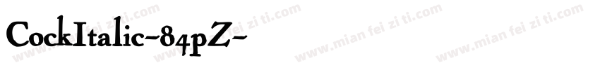 CockItalic-84pZ字体转换