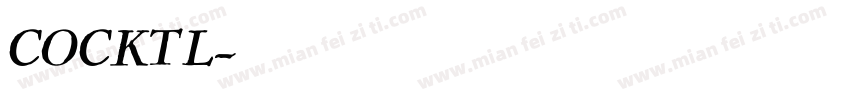 COCKTL字体转换