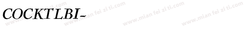 COCKTLBI字体转换