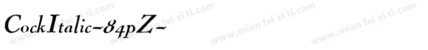 CockItalic-84pZ字体转换