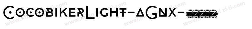 CocobikerLight-aGnx字体转换