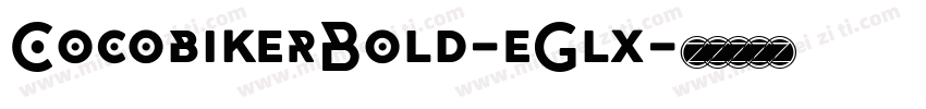 CocobikerBold-eGlx字体转换