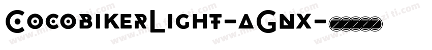 CocobikerLight-aGnx字体转换