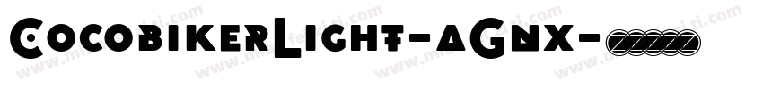 CocobikerLight-aGnx字体转换