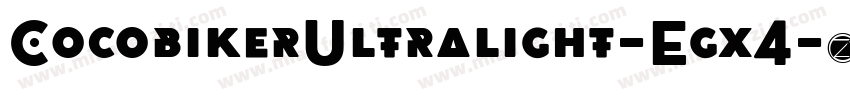 CocobikerUltralight-Egx4字体转换