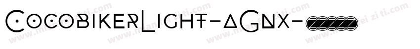 CocobikerLight-aGnx字体转换