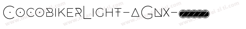 CocobikerLight-aGnx字体转换