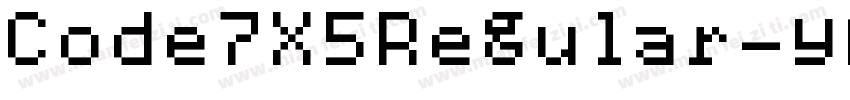 Code7X5Regular-ypBe字体转换