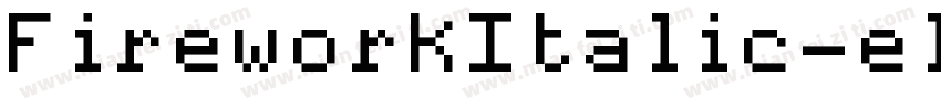 FireworkItalic-el7x字体转换