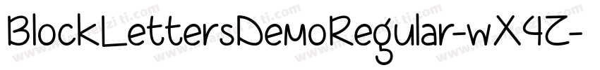 BlockLettersDemoRegular-wX4Z字体转换