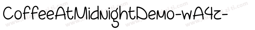 CoffeeAtMidnightDemo-wA4z字体转换