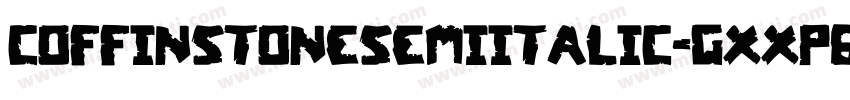 CoffinStoneSemiItalic-gxxp6字体转换