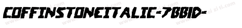 CoffinStoneItalic-7BB1D字体转换