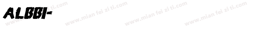 albb1字体转换