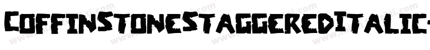 CoffinStoneStaggeredItalic-MVVOv字体转换